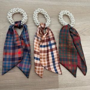 Anthropologie Set of Three Scrunchies